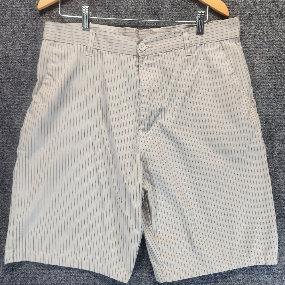 Subculture Shorts Mens Size 36 Gray  Black Pin Striped Casual Streetwear